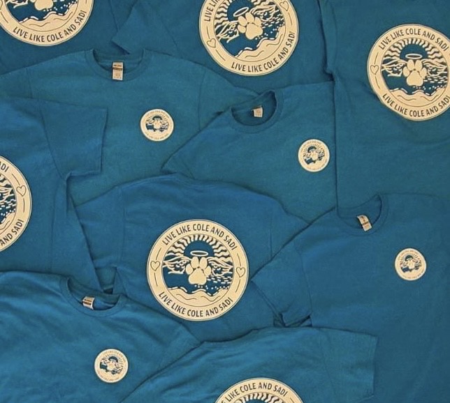 Live Like Cole and Sadi Sapphire Cotton Tee Shirt